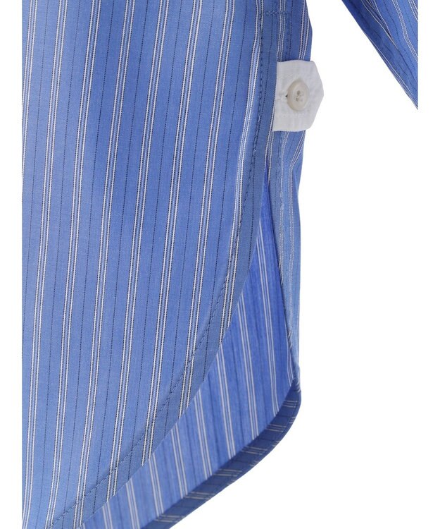 AMERICAN HOLIC イージーケアバンドカラーシャツチュニック Stripe