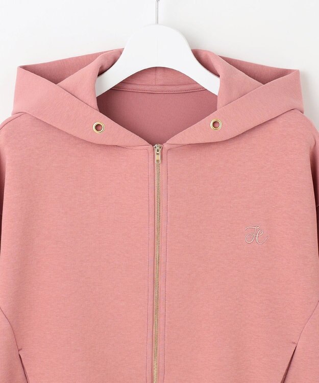 Feroux アイコン刺繍 ダンボール パーカー ピンク系