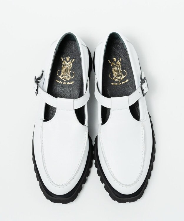 BONTRE 【BONTRE/ボントレ】Ｔストラップローファー ホワイト