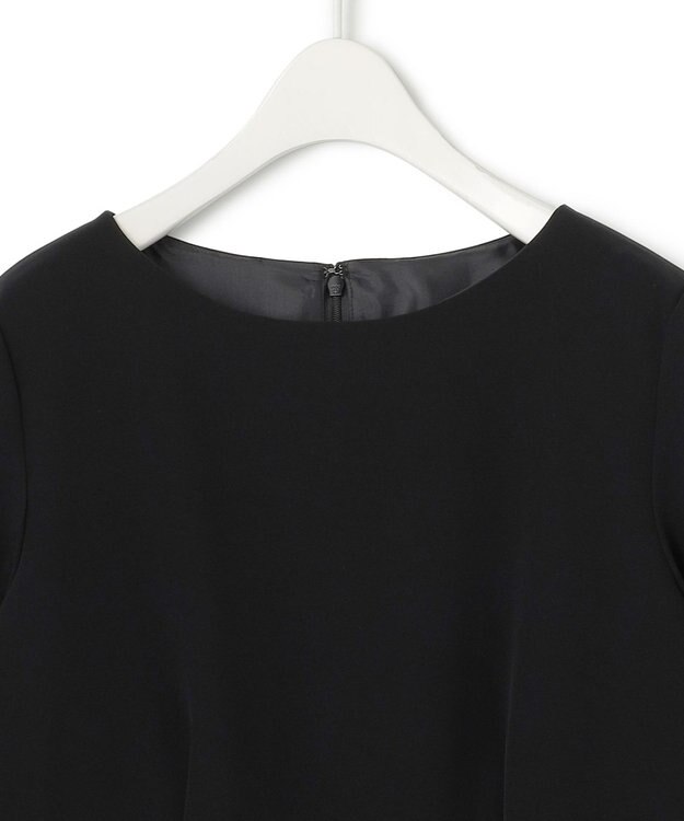 ICB 【洗える・ブラックフォーマル】 TaPeダブルクロス ワンピース ブラック系