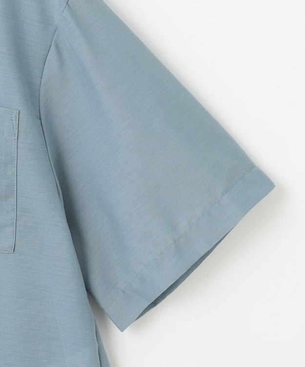 ANY シアーテックリネンシャツ ブルー