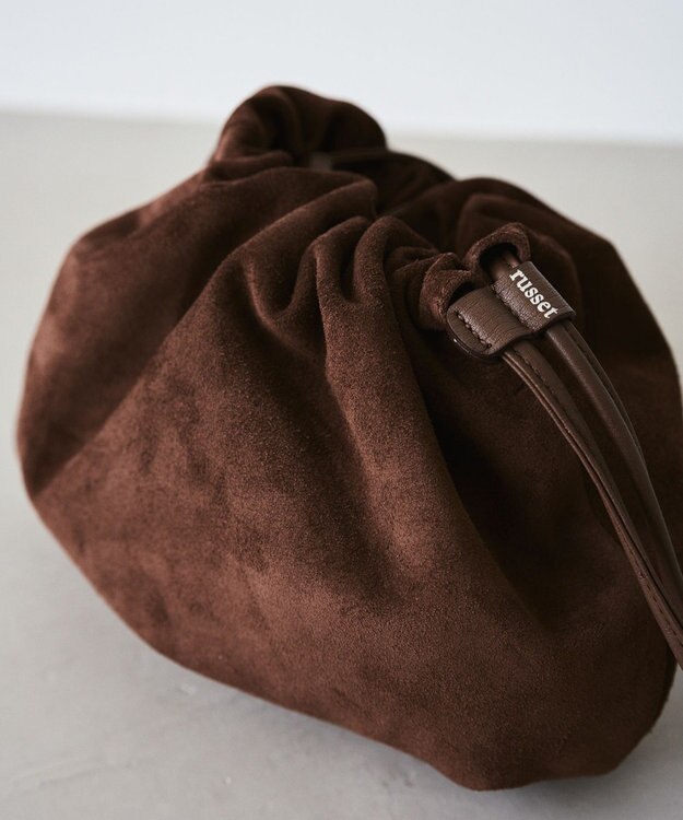 russet 【WEB限定】スエード巾着4WAYショルダーバッグ(CE-1793-WEB) D.Brown