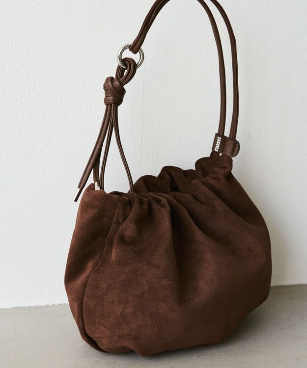 russet 【WEB限定】スエード巾着4WAYショルダーバッグ(CE-1793-WEB) D.Brown
