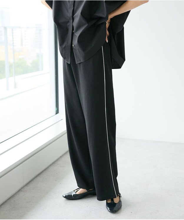 CRAFT STANDARD BOUTIQUE パイピングラインパンツ Black