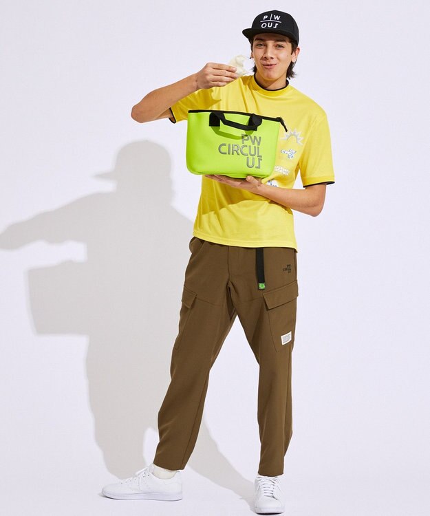 PW CIRCULUS 【UVカット / 吸水速乾】【MEN】グラフィティ モック T イエロー系