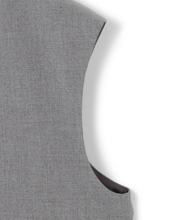 BEIGE， 【セットアップ対応・VERY 11月号掲載】ZEPHYR / ウールライクノーカラージレ Top Gray