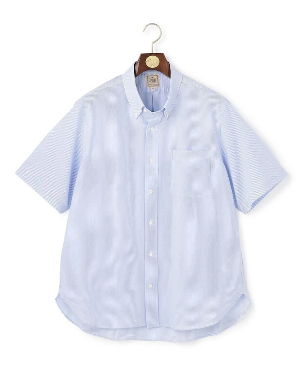 J.PRESS MEN 【KING SIZE / BEAT HEAT SYSTEM】半袖シャツ / B.D. サックスブルー系1