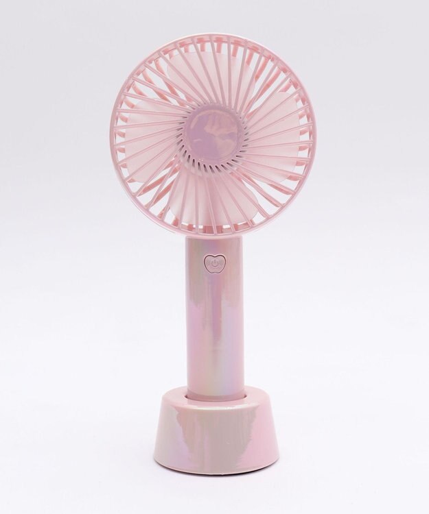 WEGO 【冷却/携帯扇風機/熱中症対策】オーロラハンディファン ライトピンク