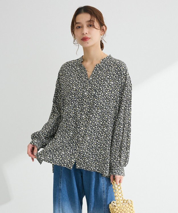 Green Parks サラフレブラウス（柄）