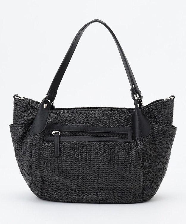 LA BAGAGERIE つまみハンドル　サマー2wayミニトートバッグ ブラック