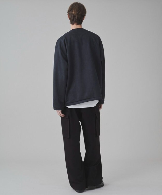 WEGO 【ユニセックス着用アITEM/２点SET】フェイクスウェードアンサンブルカーディガン ブラック中濃色