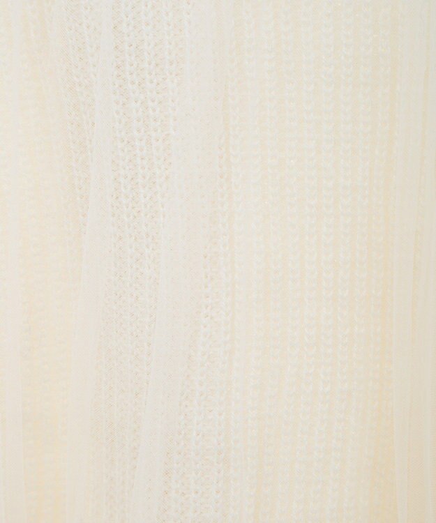 earth music&ecology チュールレイヤードカーディガン Ivory