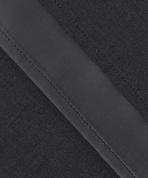 自由区 L 【17号サイズまで展開・カタログ掲載・UVカット・洗える】ウーステッドライク ワンピース ネイビー