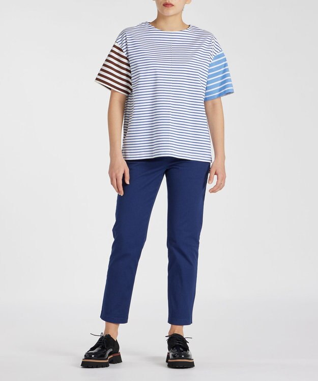 Paul Smith ミックス ボーダー 半袖Tシャツ ブルー