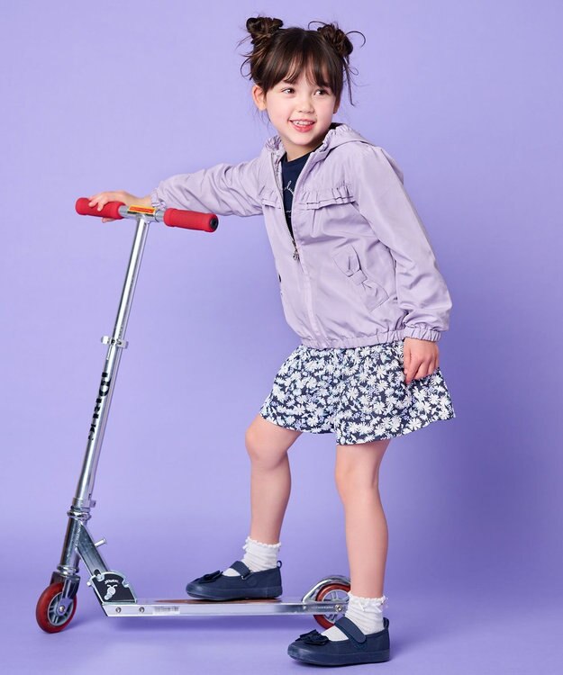 ANY KIDS リボンベルクロハンプバレエ ネイビー