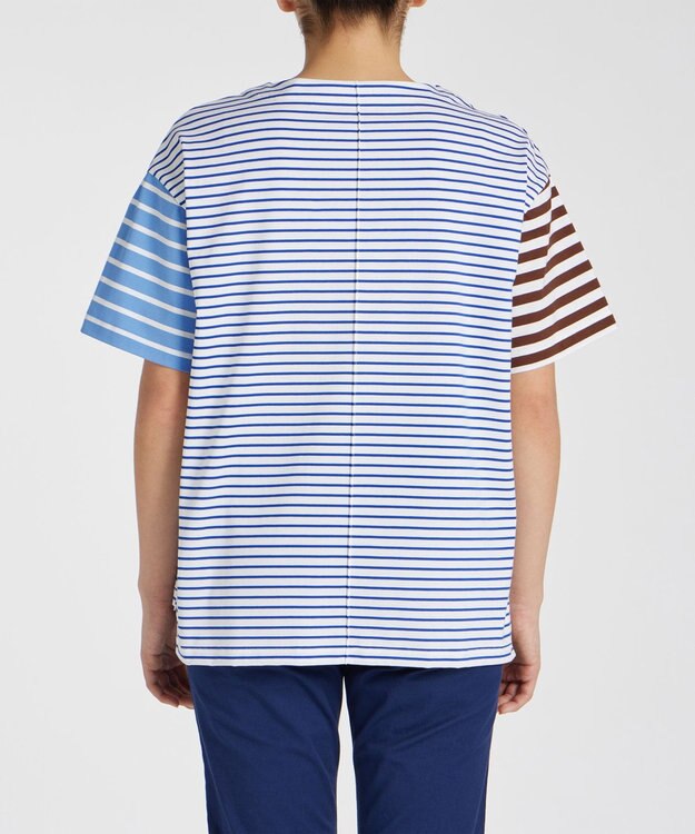 Paul Smith ミックス ボーダー 半袖Tシャツ ブルー