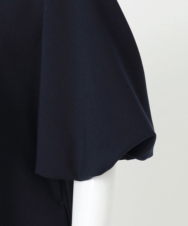 23区 S 【R(アール)】ダブルクロス 袖ボリューム ワンピース ネイビー系