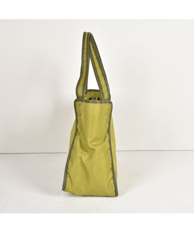 Y'SACCS ヒートエンボス ポルカドットトート Mサイズ グリーン