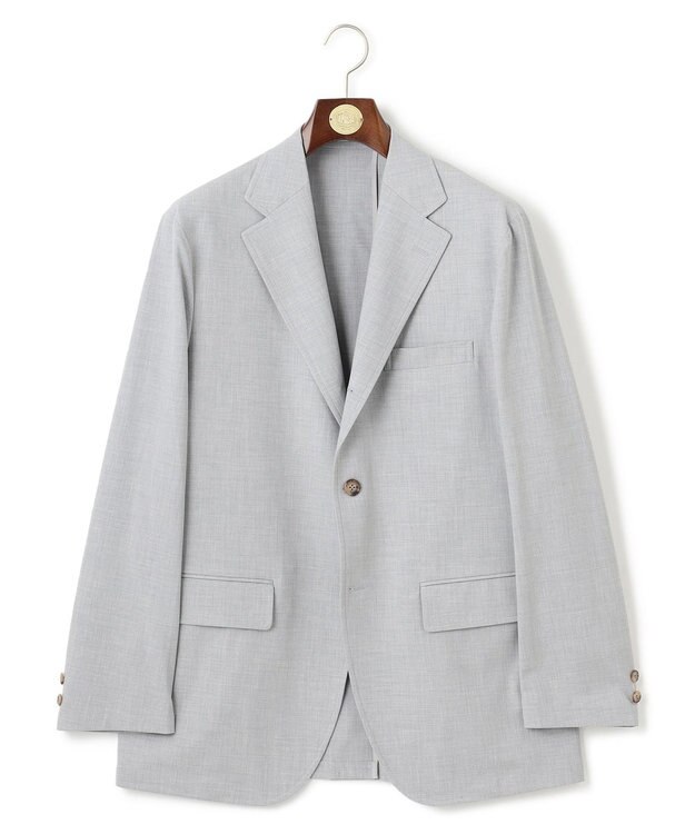 J.PRESS MEN 品格とゆとりの調和【盛夏対応 / 洗える】リラックスセットアップ ジャケット ライトグレー系
