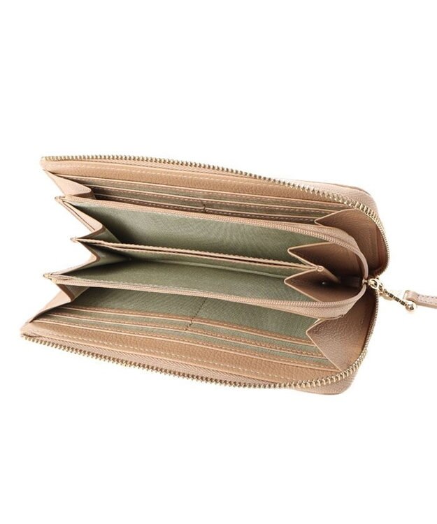 LANVIN en Bleu サンドニ Lファスナー長財布 ベージュ