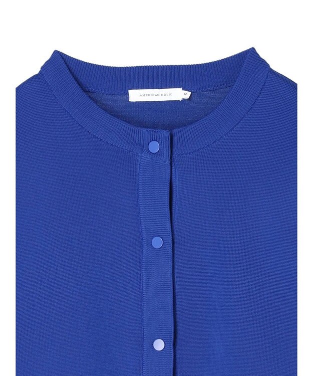 AMERICAN HOLIC エコカルットクルーネックカーディガン Blue