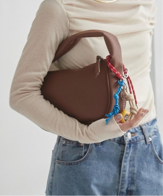WEGO 【ANGIE VINTAGE】ハーフムーンBAG ブラウン