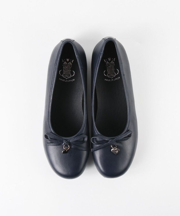 BONTRE 【BONTRE/ボントレ】レザーバレエシューズ/50301-VA ネイビー