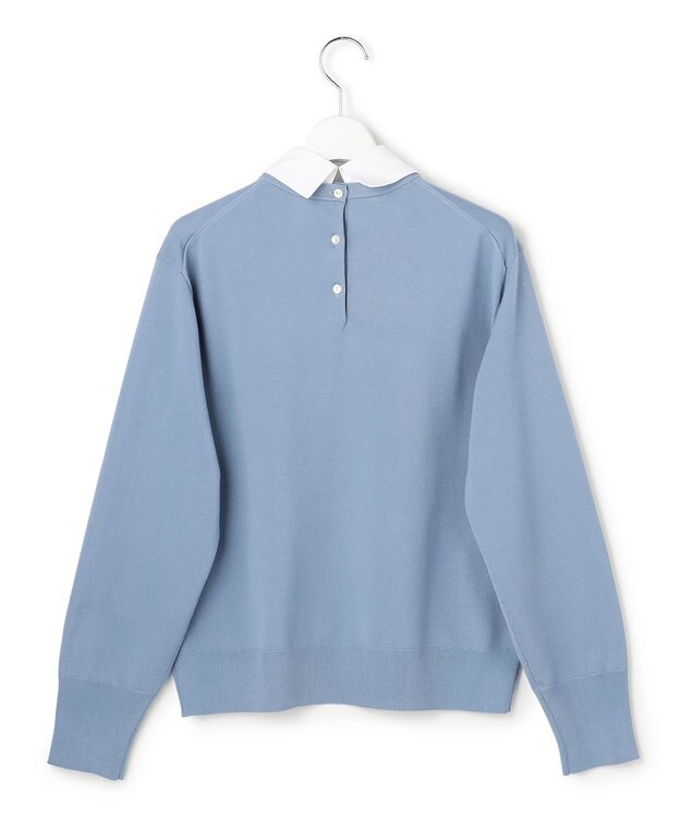 23区 【先行予約/WEB&一部店舗限定】ビジューデザイン 2WAY ニット スカイブルー系