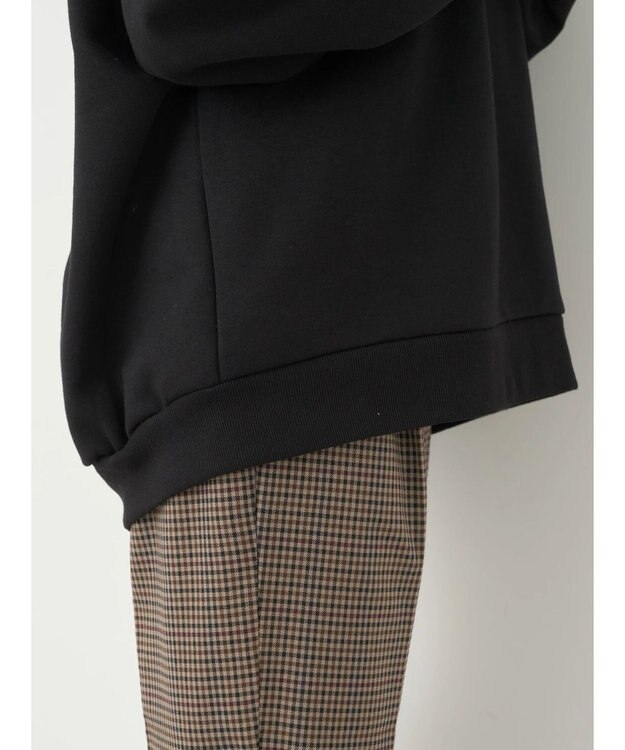 earth music&ecology 裏起毛パーカー Black