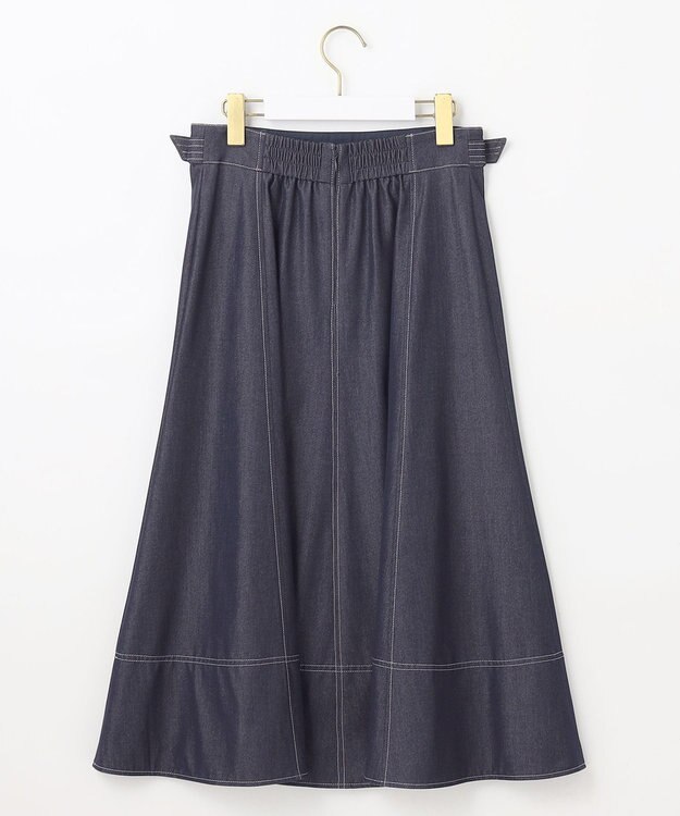 ANY SIS 【洗える】デニムライクシャンブレー スカート シャンブレー