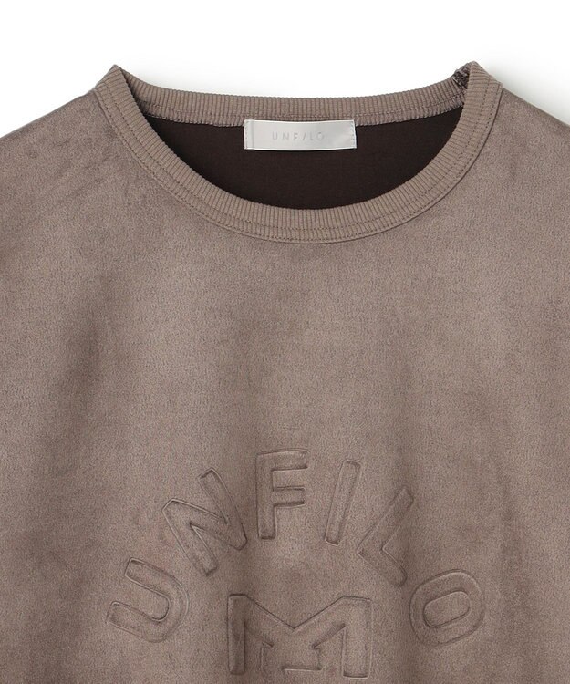 UNFILO MENS 【男女兼用】クリーンスエード エンボスロゴ クルー モカ