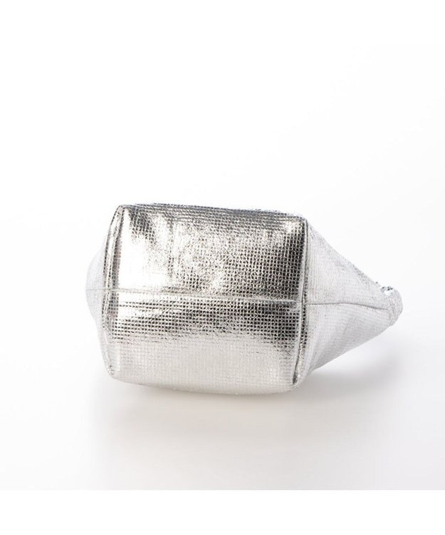UNBILLION カシュカシュ cachecache / ギャザーハンドルメタリックミニショルダー シルバー