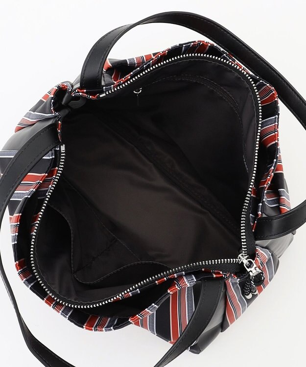 Y'SACCS マルチストライプ すっきりトート Mサイズ レッド