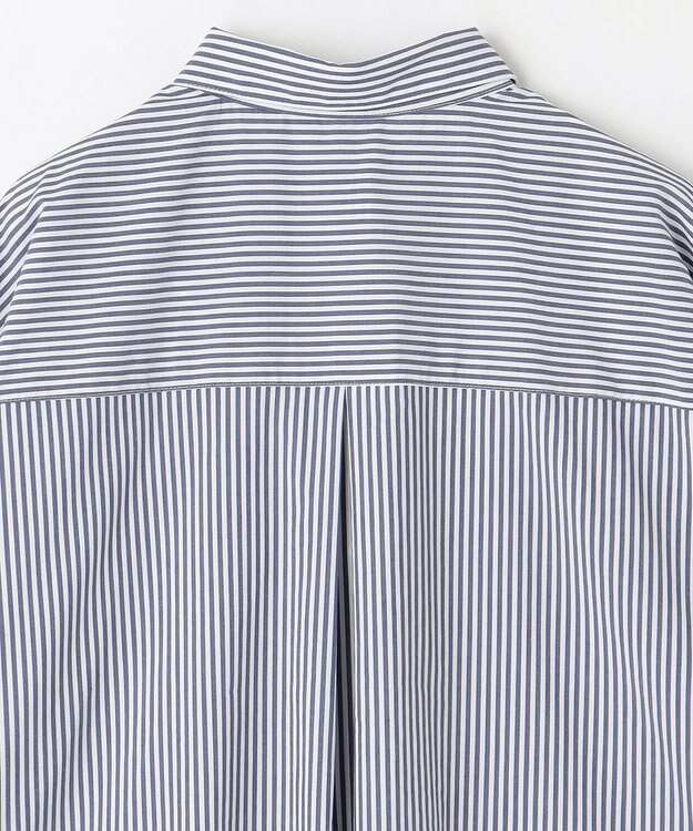 ANY 【UVケア/接触冷感/洗濯機可能】クールＵＶドルマンシャツ ブルーストライプ