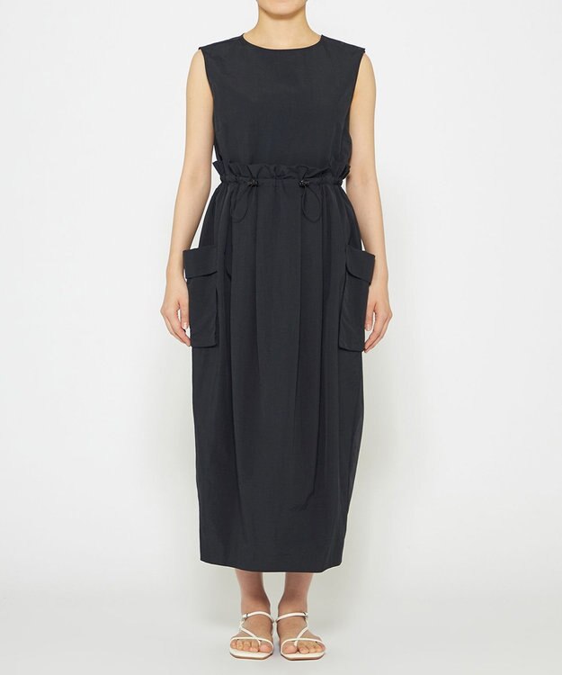 uncrave 【撥水・洗濯機洗い可】ライトプルーフナイロン ブラウス（uncrave WHITE） ブラック