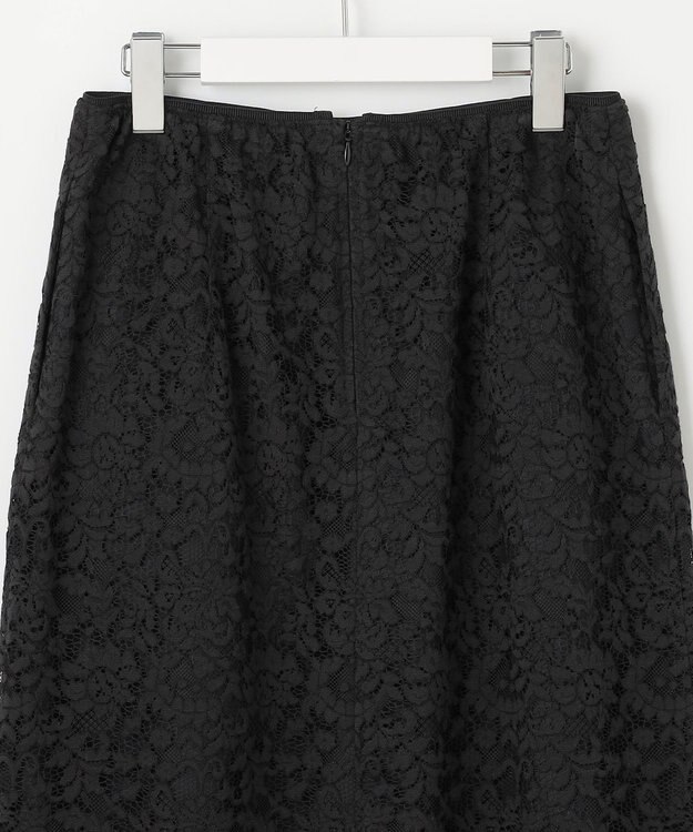 自由区 【セットアップ対応・洗える】フルールスカラレース スカート ブラック