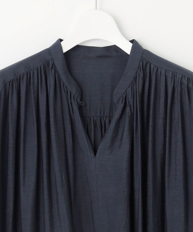 UNFILO 【撥水】ヴィンテージライク ワンピース ネイビー