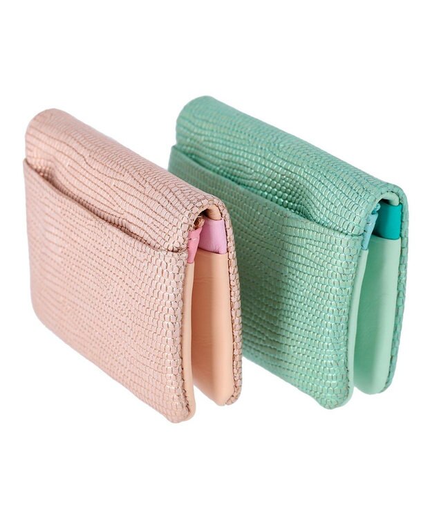 tsumori chisato CARRY キラネコストーン パスケース ピンク