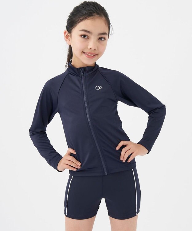 OP／FILA 【Ocean Pacific】スクールラッシュガード ネイビー