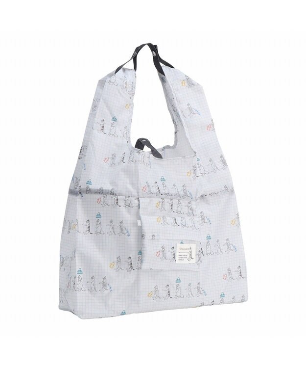 ACE BAGS & LUGGAGE 【折り畳み】 HAyU × ace. マルシェバッグ エコバッグ 猫柄 23L 17871 行進B