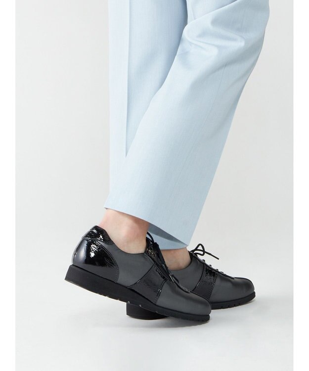 ASICS WALKING ペダラウォーキングシューズ 3E ヒール高2.0cm ブラック系