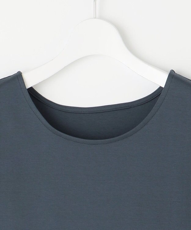 自由区 L 【洗える】レースエッジ Tシャツ&タンクトップセット トップス インク