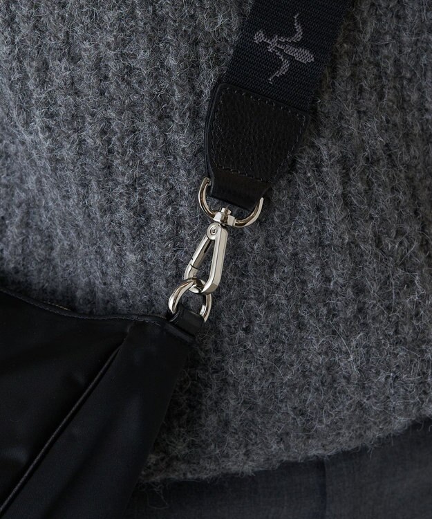 russet アレンジショルダーベルト［Monogram］(CE-1099) Black2（シルバー金具）