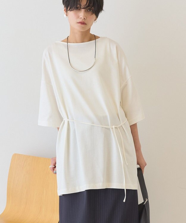 AMERICAN HOLIC 【2WAY】バックタックチュニック Off White