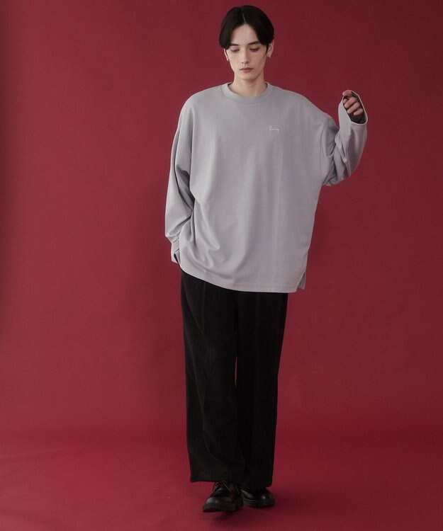 WEGO AIRFUNCTIONシンプルロゴT（LS） ライトグレー