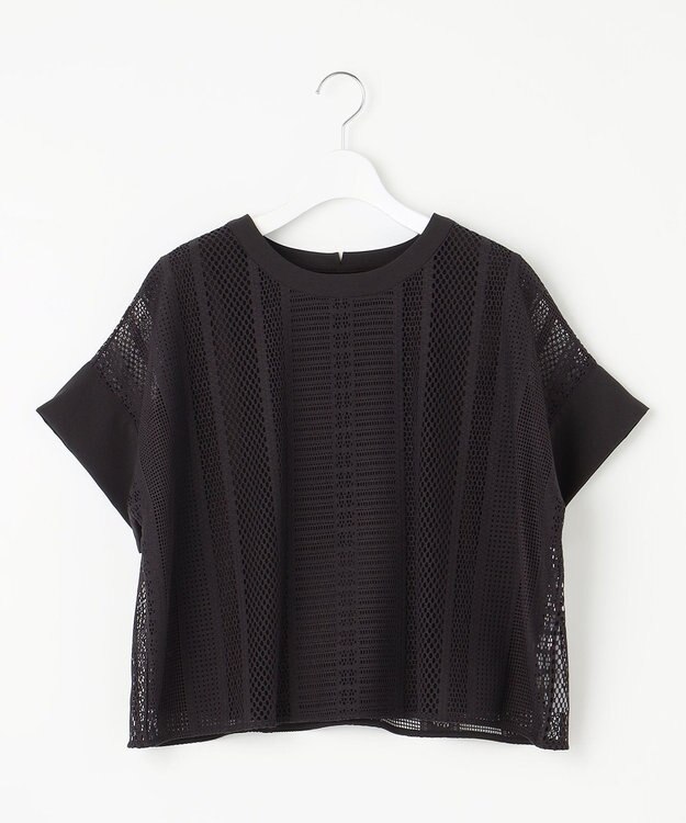 自由区 L 【洗える】レースエッジ Tシャツ&タンクトップセット トップス ダークブラウン