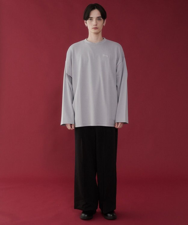 WEGO AIRFUNCTIONシンプルロゴT（LS） ライトグレー