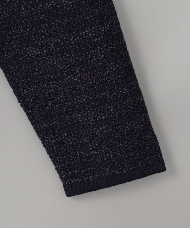 GOTAIRIKU テーラード設計【洗える】ニット カーディガンジャケット ネイビー系