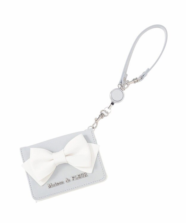 Maison de FLEUR マリンリボンパスケース Light Blue