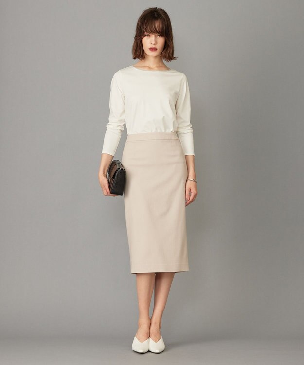 ICB L 【洗える】コンパクトモクロディ プルオーバー オフホワイト系